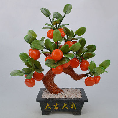 Decoraciones únicas de piedra de jade Fengshui Ideal para decoración de hogar de alta gama