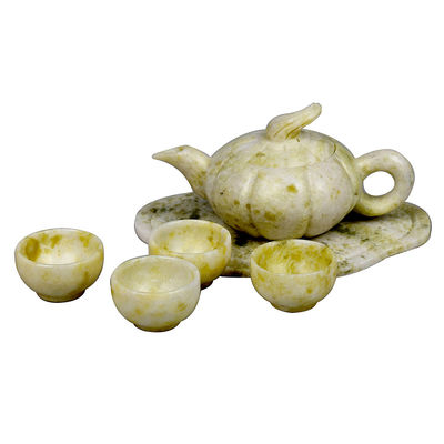 2024 Xiuyu Jade Teapot Un conjunto de jade natural para el regalo de negocios técnica pulida