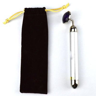Logotipo personalizado Ametista natural Acupuntura Gua Sha Beauty Stick Massage Therapy Tool para masaje relajante de todo el cuerpo
