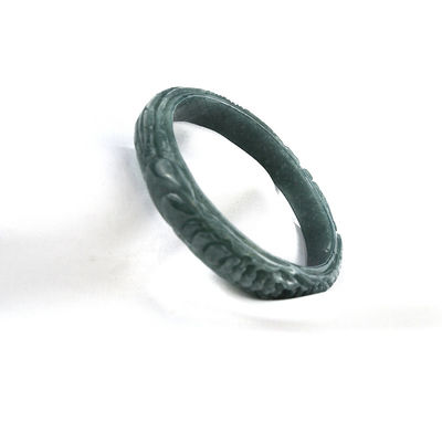 Brazaletes de jade tallados naturales para mujeres de verdad técnica pulida para equipos de decoración corporal