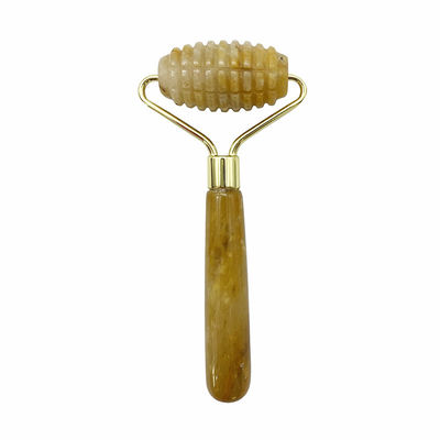 Roller de Jade de masaje facial con una sola cabeza para la belleza de la cara antienvejecimiento con piedra de jade natural 100% y logotipo personalizado