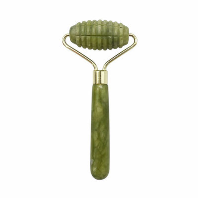Roller de Jade de masaje facial con una sola cabeza para la belleza de la cara antienvejecimiento con piedra de jade natural 100% y logotipo personalizado