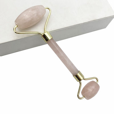 Perfecore Jade Roller Beauty Rose Quartz Guasha Roller Face Cuello Gua sha Herramienta de masaje Piedra para artesanía hecha a mano y cuidado de la piel