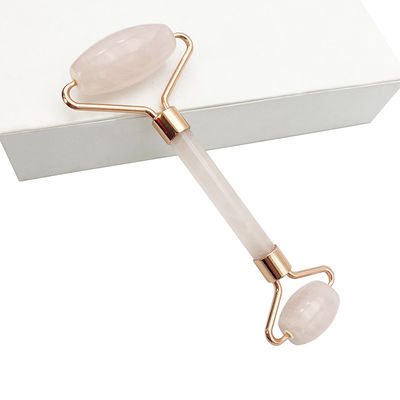 Perfecore Jade Roller Beauty Rose Quartz Guasha Roller Face Cuello Gua sha Herramienta de masaje Piedra para artesanía hecha a mano y cuidado de la piel