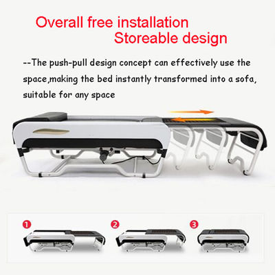150 piedras energéticas y cama de masaje de levantamiento inteligente 3D para cuerpo completo en cama de fisioterapia cálida de turmalina de jade plegable V3
