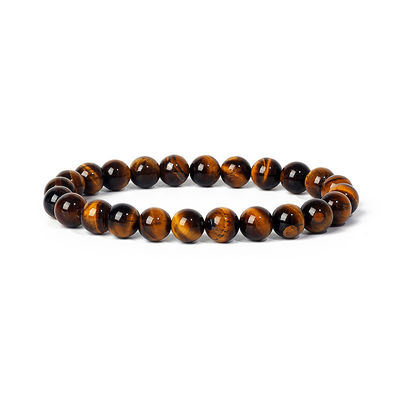 Brazalete de cuentas de jade natural para mujeres Ametista Cristal de cuarzo Acuamarina Esmeralda Joyería Ágata Brazalete elástico para hombres
