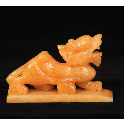 Aceptando OEM ODM Pixiu de Jade Amarillo para la Decoración