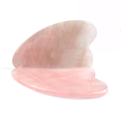 Raspador portátil de Gua Sha de Jade Natural para masaje de cara y cuello y cuidado de la belleza