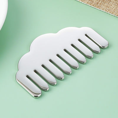 Acero inoxidable Gua Sha Peinado de cabello Forma de corazón Herramienta de masaje de cuero cabelludo para equipo de masaje de cabeza