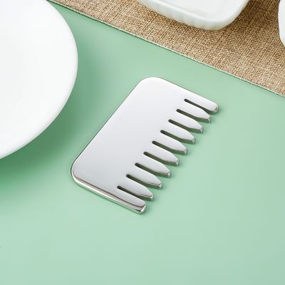 Acero inoxidable Gua Sha Cuero cabelludo Peinado de masaje Guasha Cabeza de piedra Masajeador de cabello Salón de belleza con logotipo personalizado