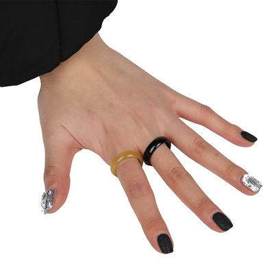 2024 Diseño Magic Jade Anillos para Mujeres Jade Color Dedo Anillos Buena Suerte Regalos Otros