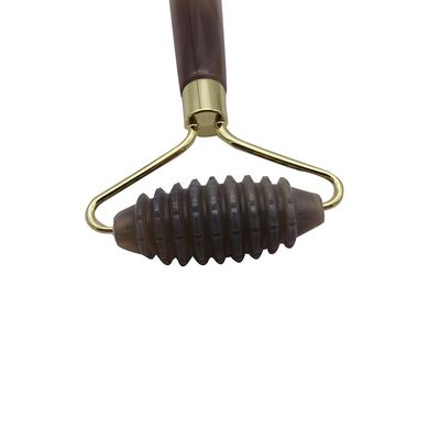 Martillo de masaje Agata gris rodillo de jade con puntas para masaje facial natural antienvejecimiento terapia de bolsas de ojos herramientas de masaje antienvejecimiento