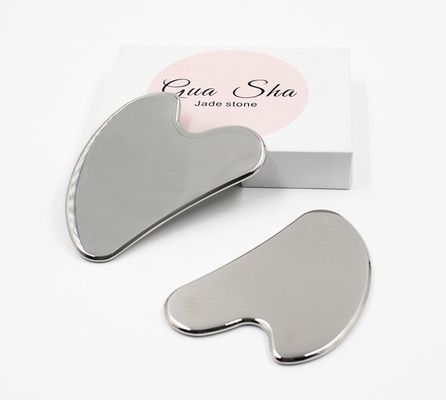 Acero inoxidable Gua Sha Metal raspado Guasha Tabla Facial Spa Masajeador del cuerpo Masaje Meridiano Cuidado de la piel Salón de belleza herramienta
