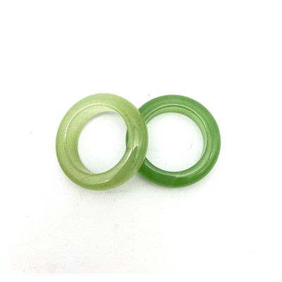 Anillo de Jade de diseño natural piedra preciosa ágata verde aventurino turquesa topacio de Jade anillos portátiles etc tema Feng Shui