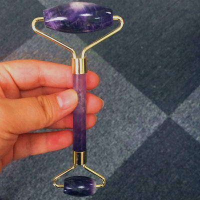 Gua Sha Roller Amethyst Rollers Facial Jade Guasha Roller para la belleza Masajeador facial