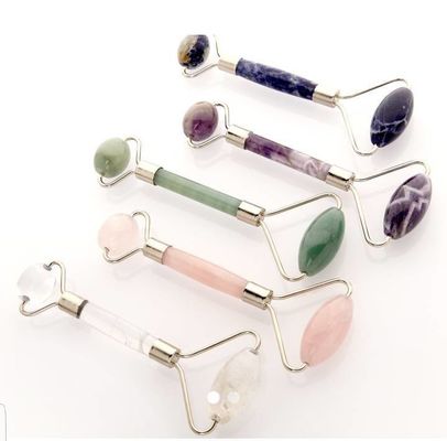 Gua Sha Roller Amethyst Rollers Facial Jade Guasha Roller para la belleza Masajeador facial
