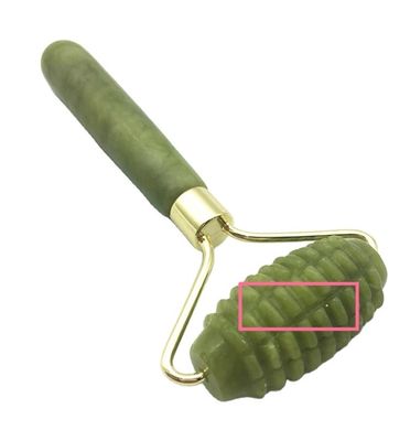 Envases de piedra preciosa verde natural con puntas de jade Guasha para masajes faciales de belleza personalizada
