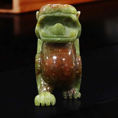 OEM ODM Jade Pixiu La mascota china de los animales sagrados de la suerte en grabado de tipo de tallado