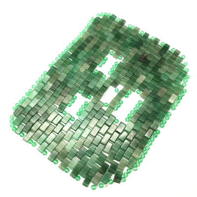 Masajeador de ojos de piedra de jade natural Rosa de cuarzo Aventurine Diosa de la cara máscara de belleza cuidado de la belleza debe tener para la piel radiante