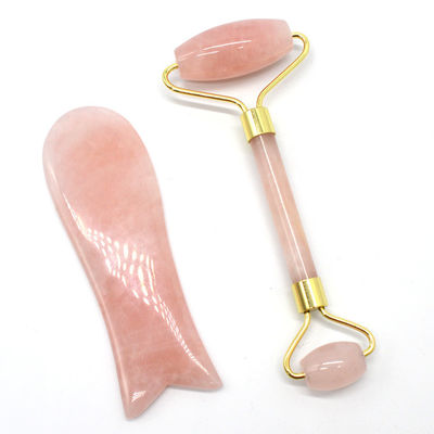 Masaje facial y corporal Guasha herramienta de belleza producto de tendencia 2024 Ametista natural Jade Roller Facial Gua Sha Masajador