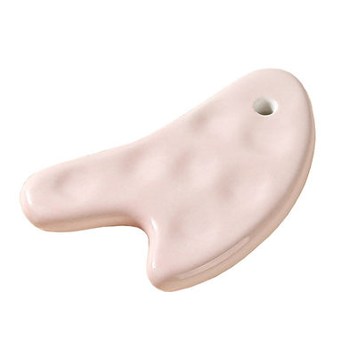 Cuerpo músculos forma de corazón tabla de raspado de cerámica Gua Sha para el cuerpo cómodo y la herramienta de masaje facial