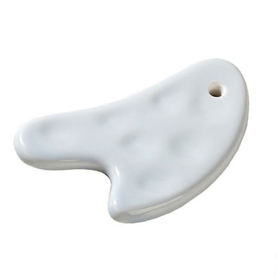 Cuerpo músculos forma de corazón tabla de raspado de cerámica Gua Sha para el cuerpo cómodo y la herramienta de masaje facial