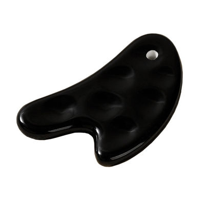 Cuerpo músculos forma de corazón tabla de raspado de cerámica Gua Sha para el cuerpo cómodo y la herramienta de masaje facial