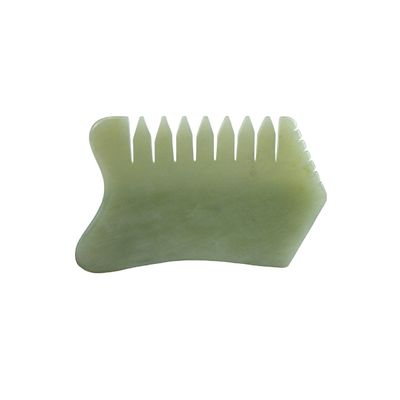 100% natural Xiuyan Jade peine para el cuidado del cuero cabelludo del cuerpo herramienta de masaje SPA acupuntura tratamiento de relajación terapia