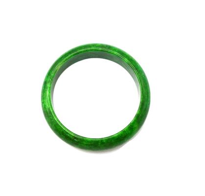 Enlace de amor verde de esmalte de jadeita pulseras de brazalete de amarre de mujeres de jade brazalete de la Birmania natural artículo caliente para los entusiastas del Feng Shui