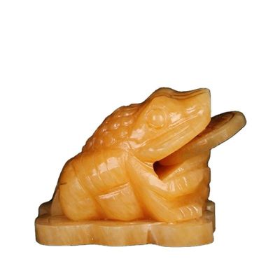 Tipo de grabado Feng Shui personalizado Rana de dinero para regalo de decoración navideña