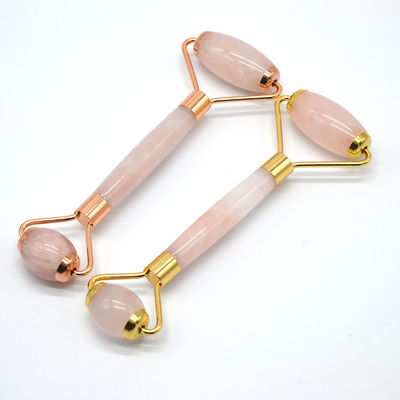 Salud y belleza Rosa Cuarzo Jade Guasha Roller de masaje anti arrugas Jade Roller Gua Sha para mejorar la rutina de cuidado de la piel
