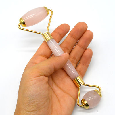 Salud y belleza Rosa Cuarzo Jade Guasha Roller de masaje anti arrugas Jade Roller Gua Sha para mejorar la rutina de cuidado de la piel