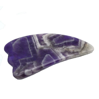 9.5*5.5cm Piedra natural Gua Sha Herramienta Rosa Cuarzo / Ametista / Jade Blanco Herramienta de masaje para masaje corporal