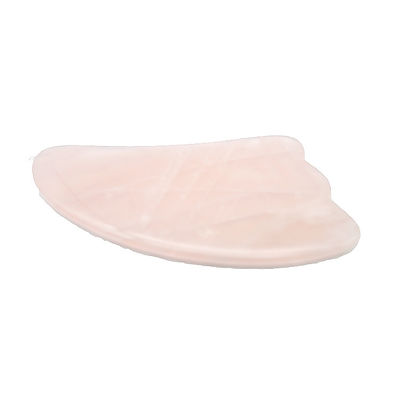 9.5*5.5cm Piedra natural Gua Sha Herramienta Rosa Cuarzo / Ametista / Jade Blanco Herramienta de masaje para masaje corporal
