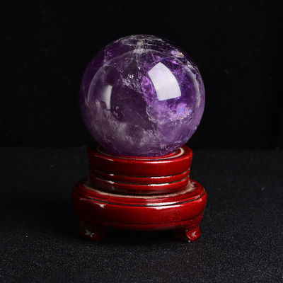 3-5/Appect Bolas de amatista natural Decoración Fengshui Esfera de piedra preciosa para decoración del hogar y la oficina