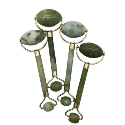 Masaje Jade Gua Sha Roller de hielo para la cara Piedra natural Xiuyan Jade Guasha Roller