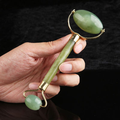Masaje Jade Gua Sha Roller de hielo para la cara Piedra natural Xiuyan Jade Guasha Roller