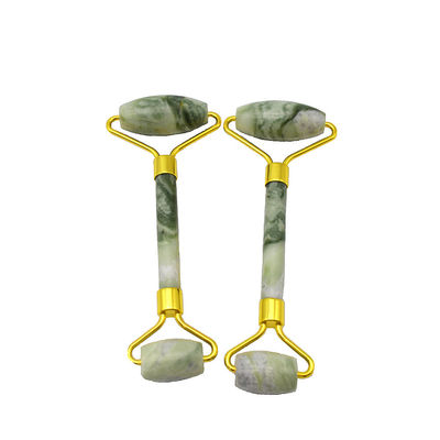 Cuidado del cuerpo Roller de masaje facial de jade verde Gua Sha Roller para el envejecimiento de la cara Arruga hinchazón y masajeador de la piel facial