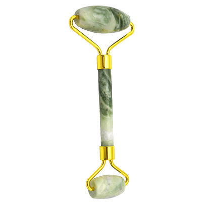 Cuidado del cuerpo Roller de masaje facial de jade verde Gua Sha Roller para el envejecimiento de la cara Arruga hinchazón y masajeador de la piel facial