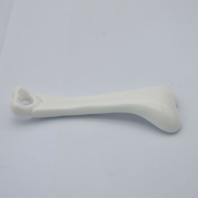 Versión de desecho de cerámica Gua Sha Herramientas de masaje Masajeador corporal para masaje de salud en glaseado blanco