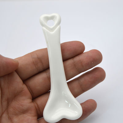 Versión de desecho de cerámica Gua Sha Herramientas de masaje Masajeador corporal para masaje de salud en glaseado blanco