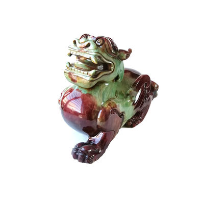 Estilo Feng Shui Estatua de Pixiu tallada en jade natural perfecta para decorar su hogar