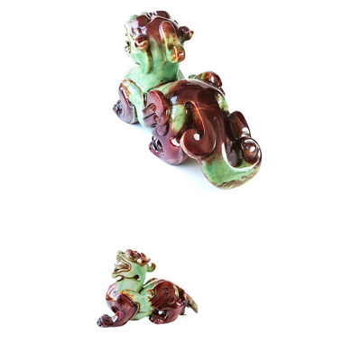 Estilo Feng Shui Estatua de Pixiu tallada en jade natural perfecta para decorar su hogar