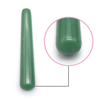 Conjunto de rodillos faciales de masaje de jade verde aventurino para masajes faciales de cuello y ojos