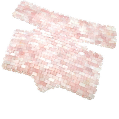 Casa Ejercicio SPA Mascarilla natural rosa cuello de jade manta de pecho rosa cuarzo jade enfriamiento terapia de masaje para la belleza