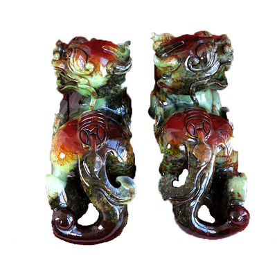 Estatua de talla de Pixiu de cristal de cuarzo personalizada para Feng Shui OEM / ODM aceptado