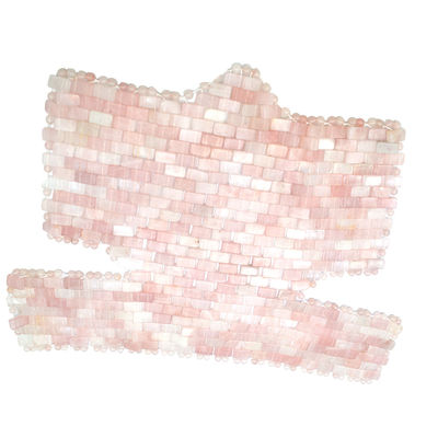 Casa Ejercicio SPA Mascarilla natural rosa cuello de jade manta de pecho rosa cuarzo jade enfriamiento terapia de masaje para la belleza