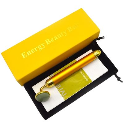 6000 veces/min Frecuencia de masaje 24K Oro Facial Bar de belleza Cara y ojos Belleza varita mágica Masajista facial con función