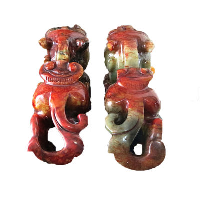 Estatua verde Pixiu para el hogar Regalo 20 cm Piedra preciosa Feng Shui grabado Figura tallada Decoración para el hogar Amor