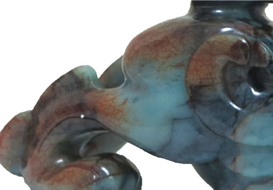 Estatua verde Pixiu para el hogar Regalo 20 cm Piedra preciosa Feng Shui grabado Figura tallada Decoración para el hogar Amor
